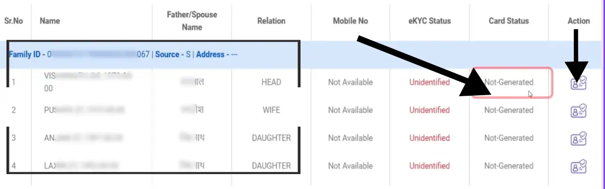 Action Button for Ayushman Card