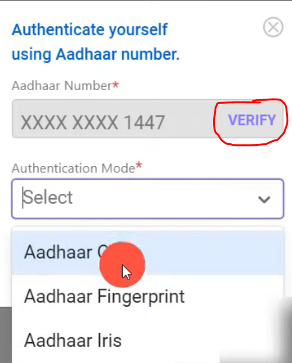 Ayushman Card AAdhar Verification